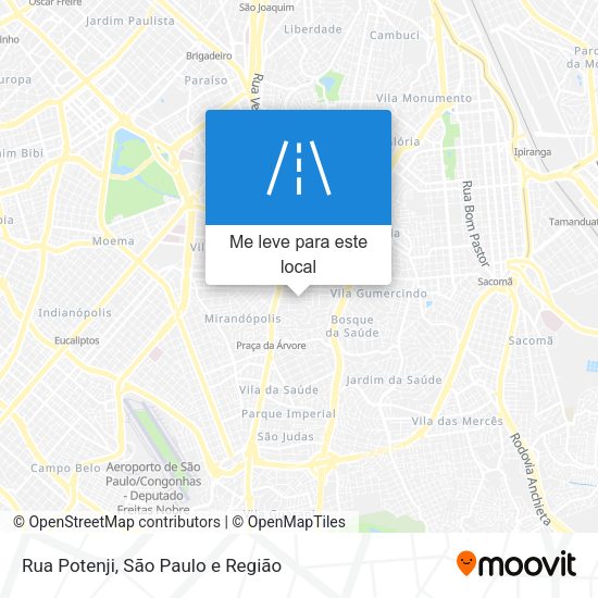 Rua Potenji mapa