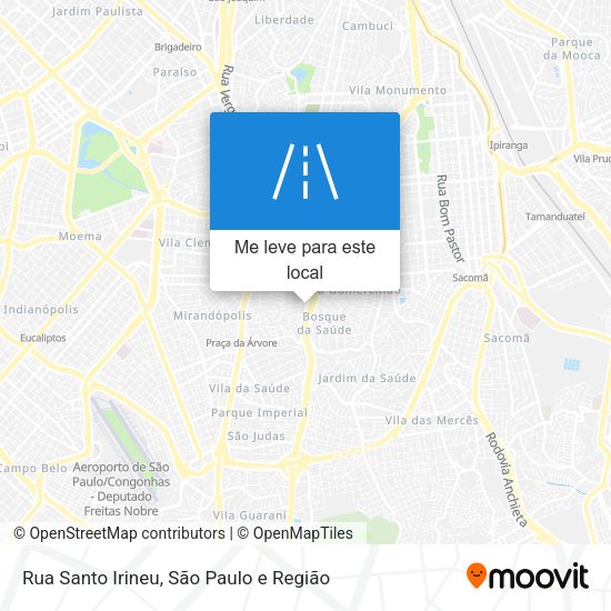 Rua Santo Irineu mapa