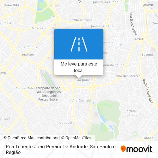 Rua Tenente João Pereira De Andrade mapa