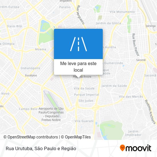 Rua Urutuba mapa
