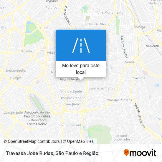 Travessa José Rudas mapa