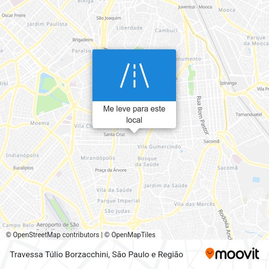 Travessa Túlio Borzacchini mapa