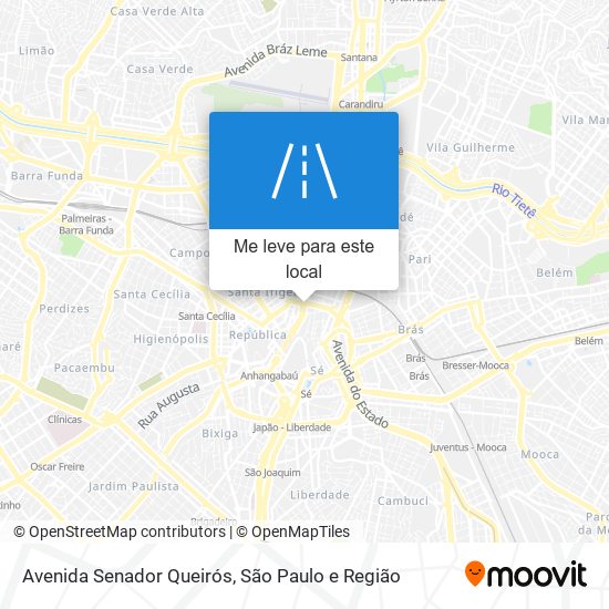 Avenida Senador Queirós mapa