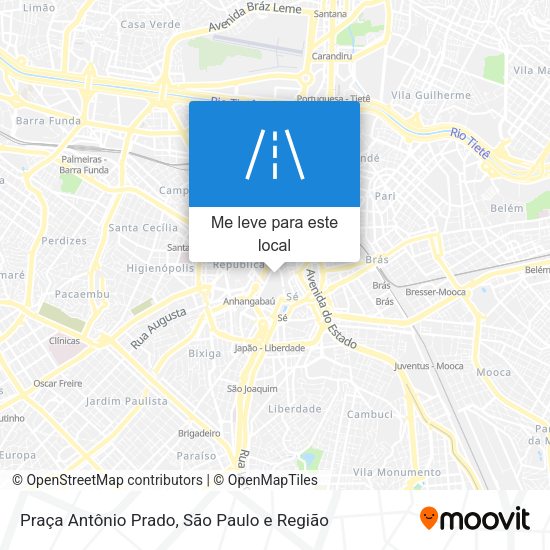 Praça Antônio Prado mapa