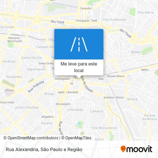 Rua Alexandria mapa