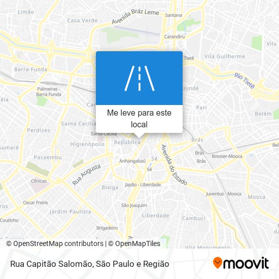 Rua Capitão Salomão mapa