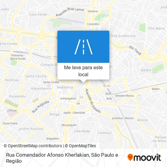 Rua Comendador Afonso Kherlakian mapa