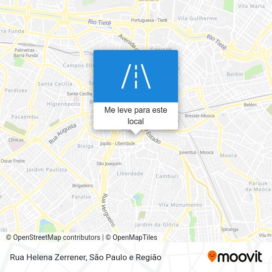 Rua Helena Zerrener mapa
