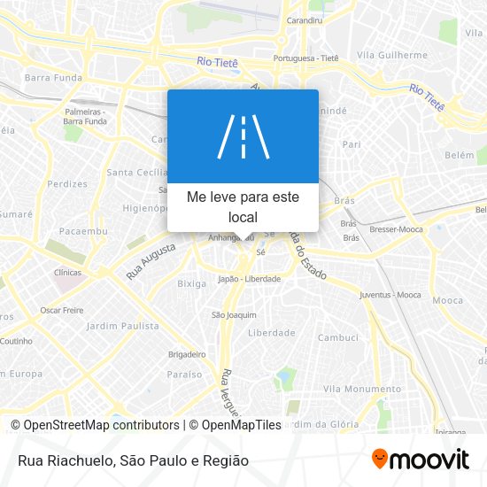 Rua Riachuelo mapa