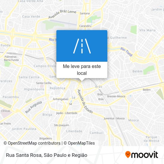 Rua Santa Rosa mapa