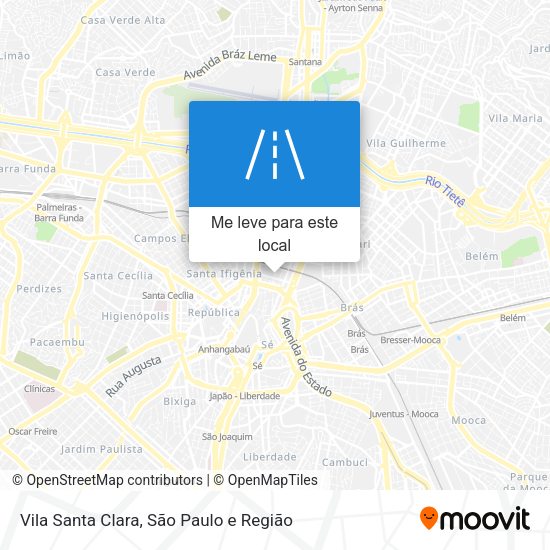 Vila Santa Clara mapa