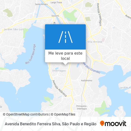 Avenida Benedito Ferreira Silva mapa