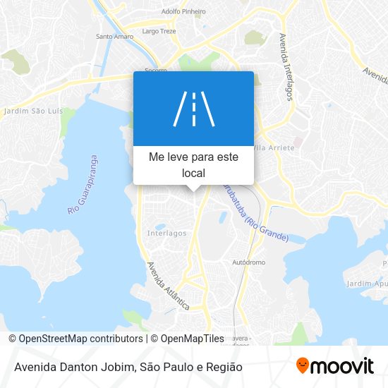 Avenida Danton Jobim mapa