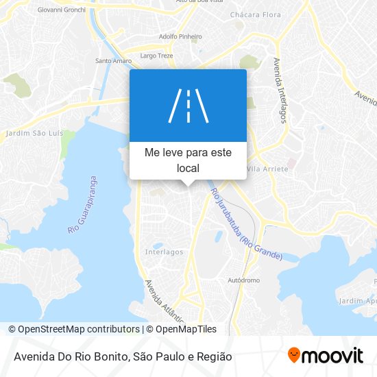 Avenida Do Rio Bonito mapa