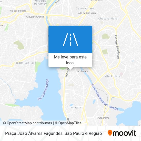 Praça João Álvares Fagundes mapa
