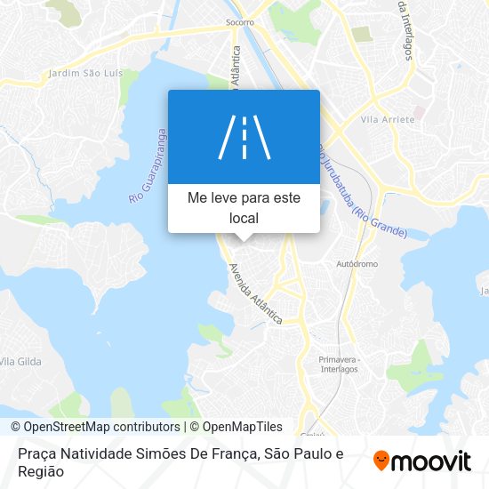 Praça Natividade Simões De França mapa