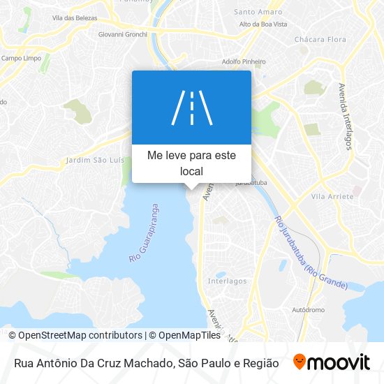 Rua Antônio Da Cruz Machado mapa