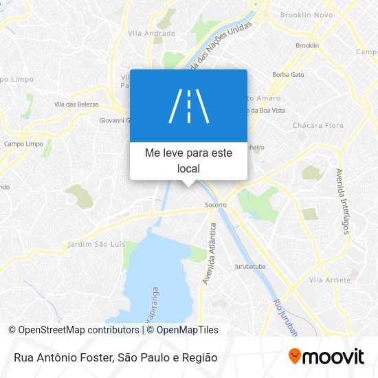 Rua Antônio Foster mapa