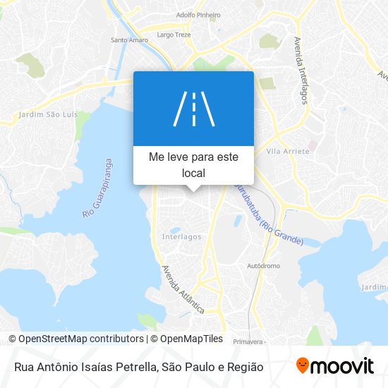 Rua Antônio Isaías Petrella mapa