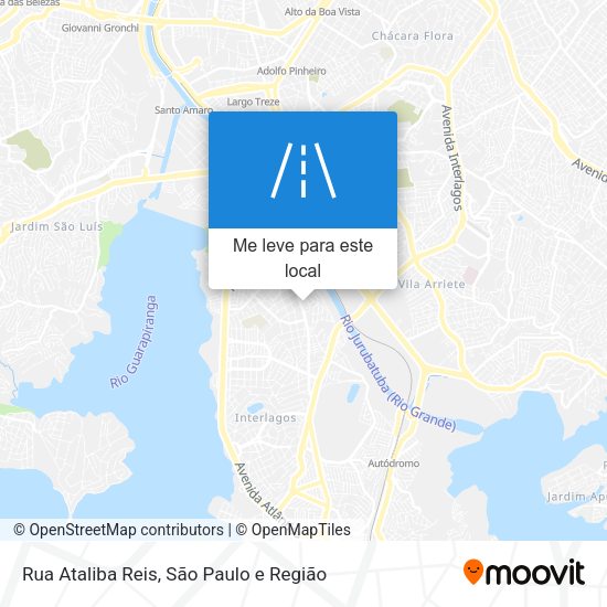 Rua Ataliba Reis mapa