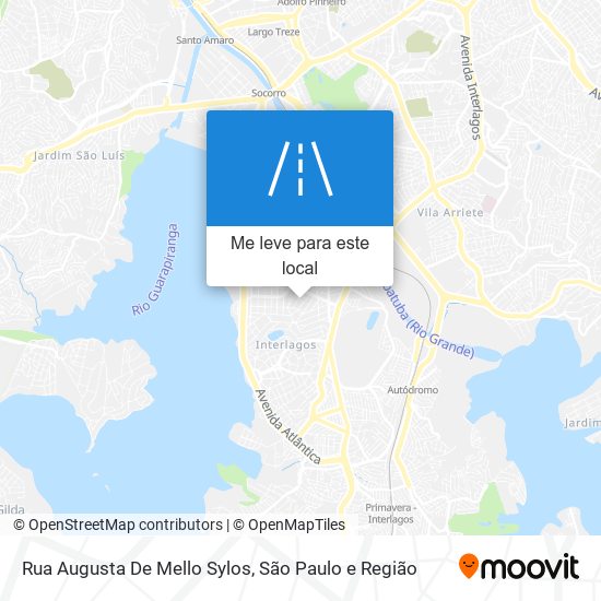 Rua Augusta De Mello Sylos mapa