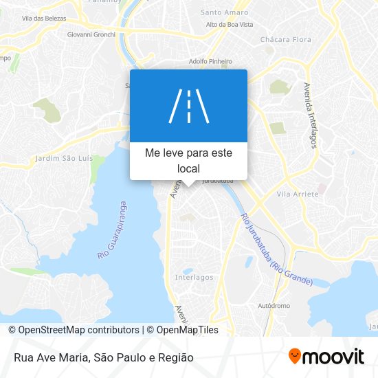 Rua Ave Maria mapa
