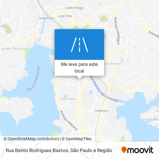 Rua Bento Rodrigues Bastos mapa