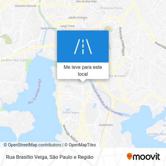 Rua Brasílio Veiga mapa