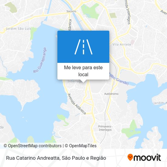 Rua Catarino Andreatta mapa