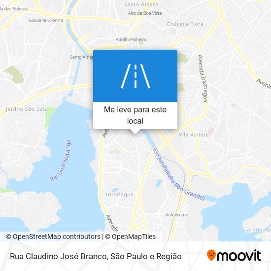 Rua Claudino José Branco mapa