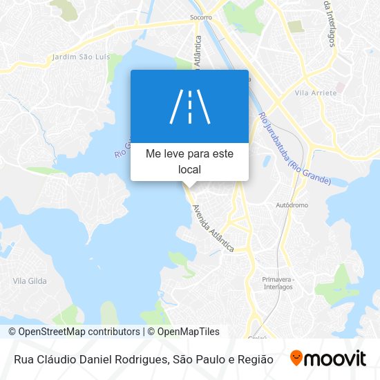 Rua Cláudio Daniel Rodrigues mapa