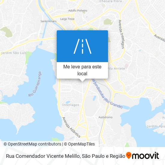 Rua Comendador Vicente Melillo mapa