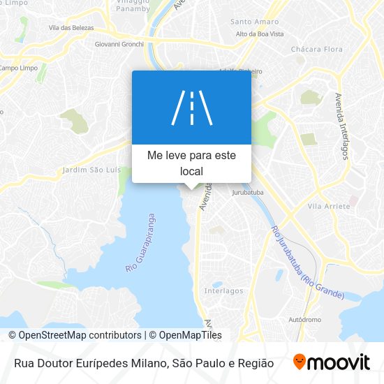 Rua Doutor Eurípedes Milano mapa