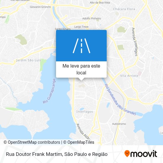 Rua Doutor Frank Martim mapa