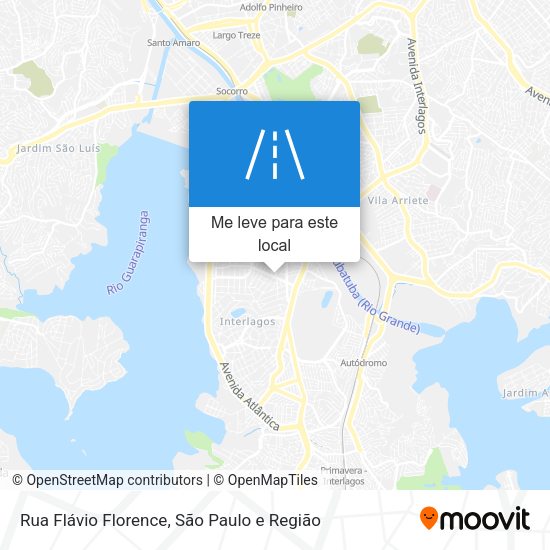 Rua Flávio Florence mapa
