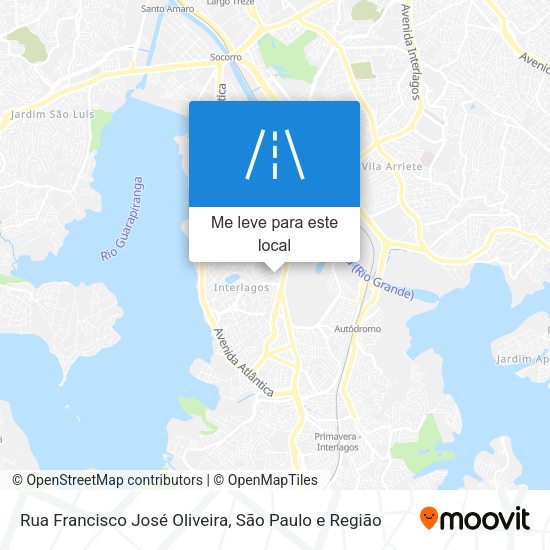 Rua Francisco José Oliveira mapa