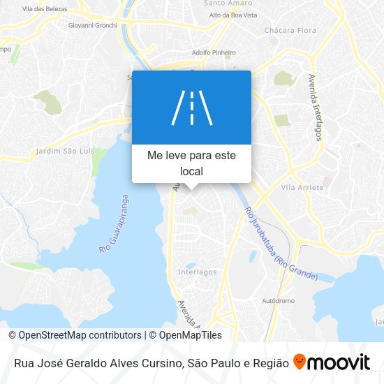 Rua José Geraldo Alves Cursino mapa