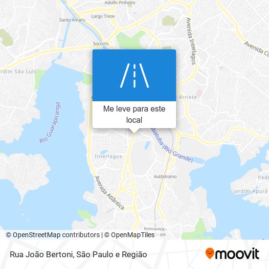 Rua João Bertoni mapa