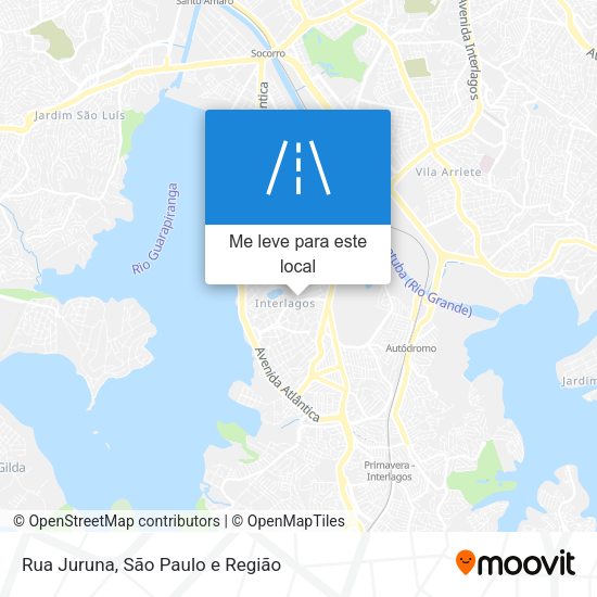 Rua Juruna mapa