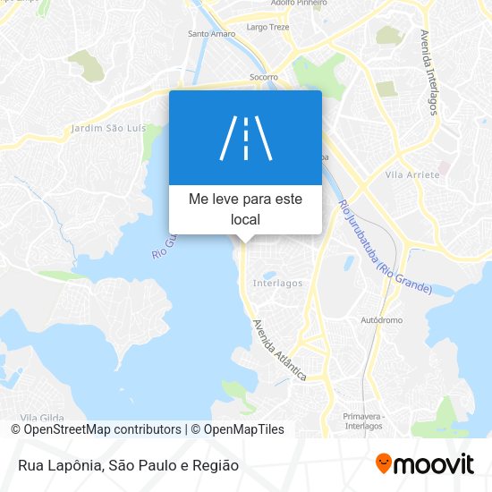 Rua Lapônia mapa