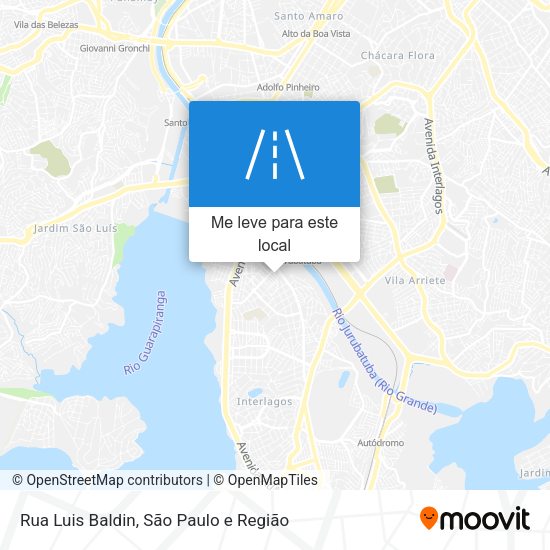 Rua Luis Baldin mapa