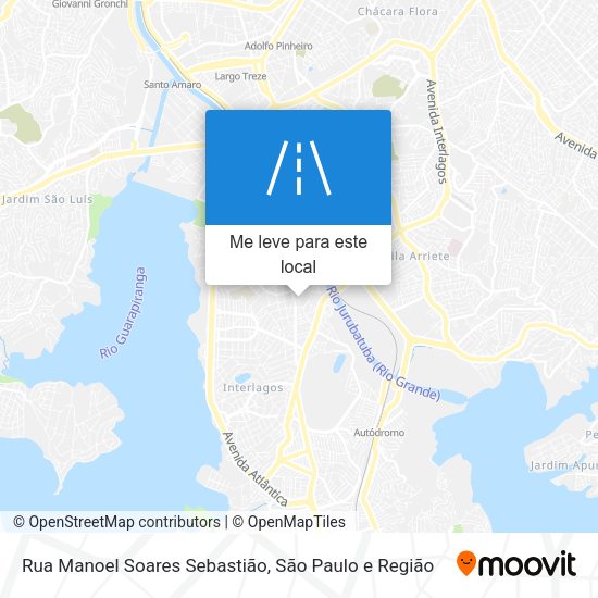 Rua Manoel Soares Sebastião mapa