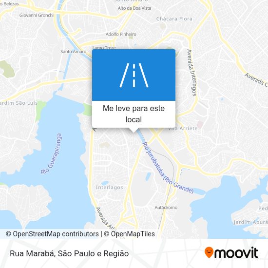Rua Marabá mapa