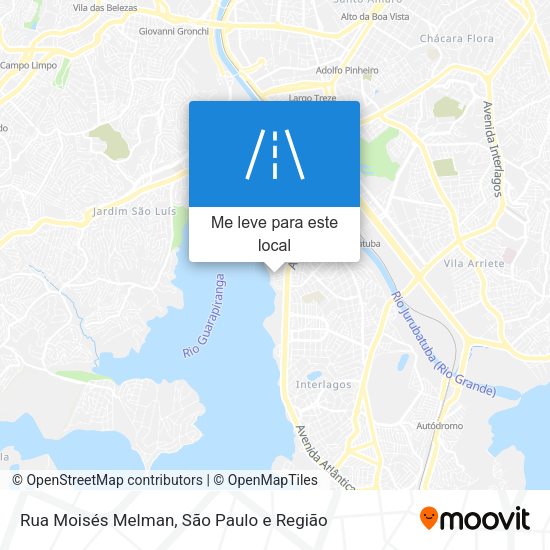 Rua Moisés Melman mapa