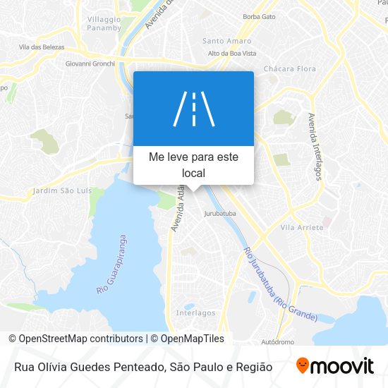 Rua Olívia Guedes Penteado mapa