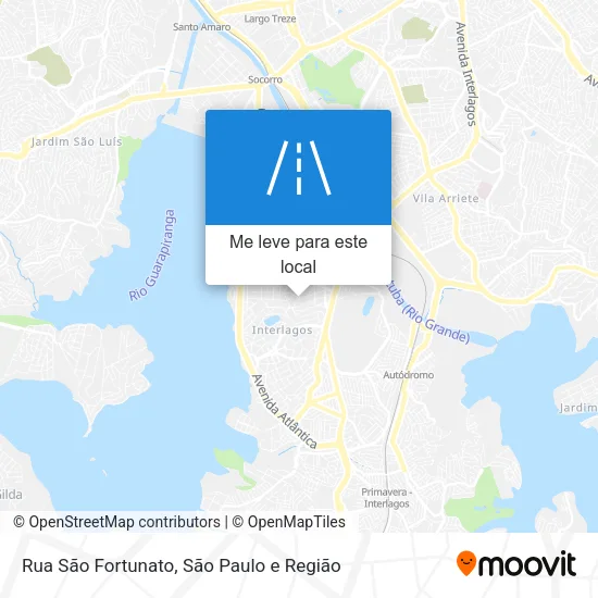 Rua São Fortunato mapa