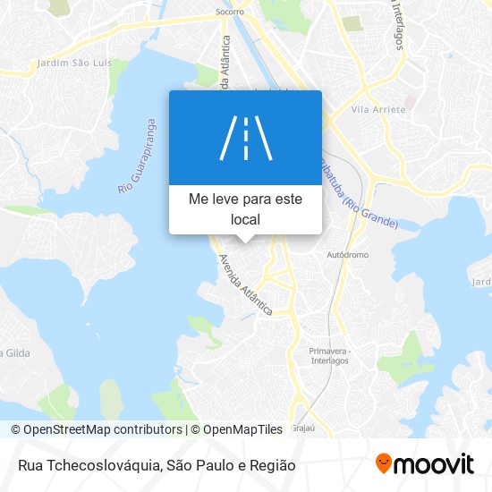 Rua Tchecoslováquia mapa