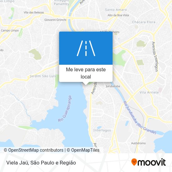 Viela Jaú mapa