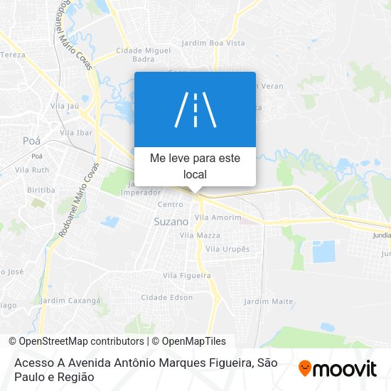 Acesso A Avenida Antônio Marques Figueira mapa