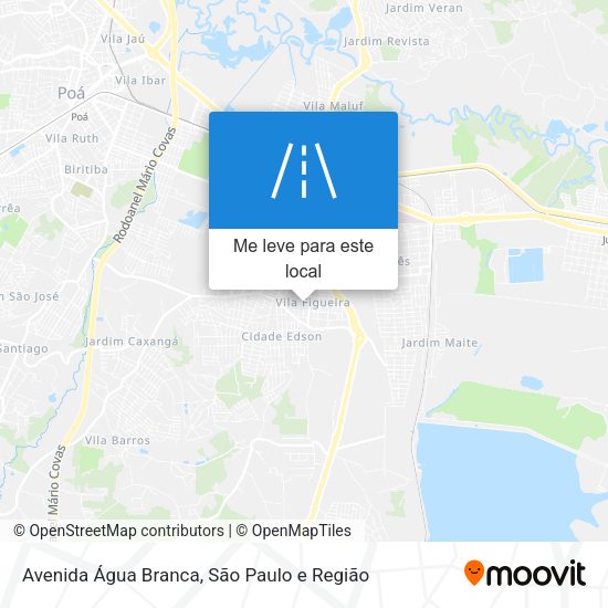 Avenida Água Branca mapa